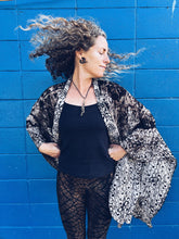 Load image into Gallery viewer, Batik Kimono - Java - Dark Brown - Homegrown Botanica