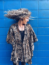 Load image into Gallery viewer, Batik Kimono - Java - Lighter Brown - Homegrown Botanica