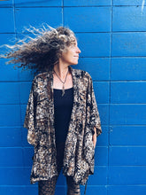 Load image into Gallery viewer, Batik Kimono - Java - Lighter Brown - Homegrown Botanica