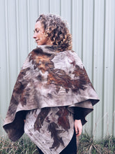 Load image into Gallery viewer, Wool Blanket Poncho/Shawl~ Eucalyptus
