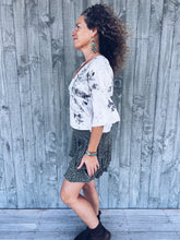 Load image into Gallery viewer, Flared Gypsy Eucalyptus Top ~ Linen ~ M/L Wild Botanica
