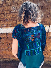 Load image into Gallery viewer, Turquoise Hupile ~ Santa Catarina Palopó ~ Hand woven
