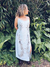 Load image into Gallery viewer, Aqua Strappy Eucalyptus Dress ~ Linen ~ L
