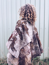 Load image into Gallery viewer, Wool Blanket Poncho/Shawl~ Eucalyptus
