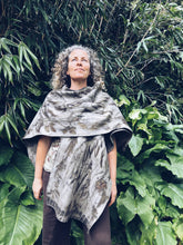 Load image into Gallery viewer, Wool Blanket Poncho/Shawl~ Eucalyptus
