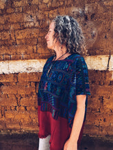 Load image into Gallery viewer, Red &amp; Turquoise Hupile ~ Santa Catarina Palopó ~ Hand woven
