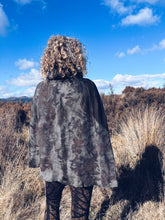 Load image into Gallery viewer, Wild Grey Cape ~ Wool ~ S/M/L
