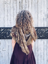Load image into Gallery viewer, The Ethereal Merino Silk Wrap ~ Khaki
