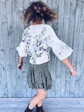 Load image into Gallery viewer, Flared Gypsy Eucalyptus Top ~ Linen ~ M/L Wild Botanica
