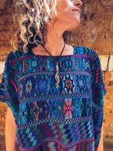 Load image into Gallery viewer, Red &amp; Turquoise Hupile ~ Santa Catarina Palopó ~ Hand woven
