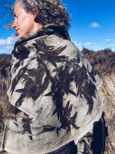 Load image into Gallery viewer, Wool Blanket Wrap/Scarf/Poncho ~ Dark Eucalyptus
