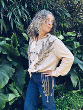Load image into Gallery viewer, Wild Eucalyptus shirt ~ Linen ~ M/L Homegrown Botanica
