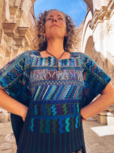 Load image into Gallery viewer, Blue Hupile ~ Santa Catarina Palopó ~ Hand woven
