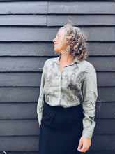 Load image into Gallery viewer, Green Shirt ~ Linen ~ S Wild Botanica
