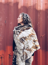 Load image into Gallery viewer, Wool Blanket Wrap/Scarf/Poncho ~ Avocado
