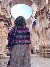 Load image into Gallery viewer, Purple Scarf ~ Guatemala ~ Hand woven cotton
