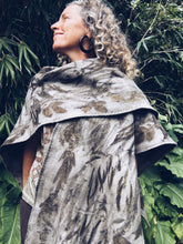 Load image into Gallery viewer, Wool Blanket Poncho/Shawl~ Eucalyptus
