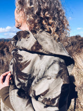 Load image into Gallery viewer, Wool Blanket Wrap/Scarf/Poncho ~ Dark Eucalyptus
