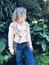 Load image into Gallery viewer, Wild Eucalyptus shirt ~ Linen ~ M/L Homegrown Botanica
