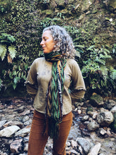 Load image into Gallery viewer, Green Scarf ~ Guatemala ~ Hand woven cotton
