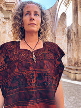 Load image into Gallery viewer, Rust &amp; Burgundy color Hupile ~ Nebaj ~ Hand woven
