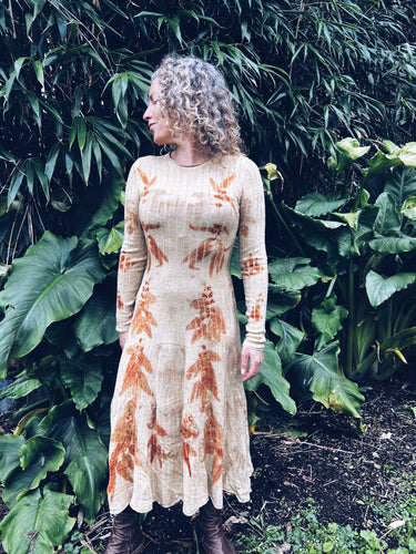 Wild Flared Dress ~ Merino ~ S/M Homegrown Botanica