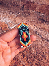Load image into Gallery viewer, Glass Beaded &amp; Leather Bracelet ~ Handmade in Guatemala
