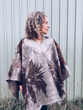Load image into Gallery viewer, Wool Blanket Poncho/Shawl~ Eucalyptus
