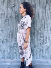 Load image into Gallery viewer, Soft Apricot Eucalyptus Dress ~ Linen ~ M/L Wild Botanica
