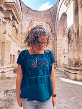 Load image into Gallery viewer, Turquoise Hupile ~ Santa Catarina Palopó ~ Hand woven
