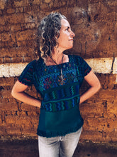 Load image into Gallery viewer, Turquoise Hupile ~ Santa Catarina Palopó ~ Hand woven
