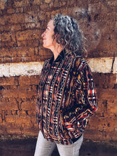 Load image into Gallery viewer, Mayan Zip Sweater ~ Mustard tones ~ M
