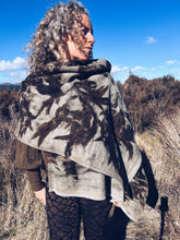 Load image into Gallery viewer, Wool Blanket Wrap/Scarf/Poncho ~ Dark Eucalyptus
