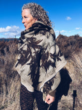 Load image into Gallery viewer, Wool Blanket Wrap/Scarf/Poncho ~ Dark Eucalyptus
