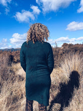 Load image into Gallery viewer, Wild Turquoise Dress ~ Merino ~ S *
