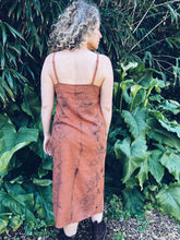 Load image into Gallery viewer, Rusty Orange Strappy Dress ~ Linen ~ S/M
