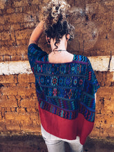 Load image into Gallery viewer, Red &amp; Turquoise Hupile ~ Santa Catarina Palopó ~ Hand woven
