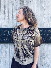 Load image into Gallery viewer, Thread Journeys Golden khaki Drift Top ~ Merino ~ L/XL
