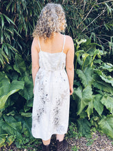 Load image into Gallery viewer, White Strappy Eucalyptus Dress ~ Linen ~ L/XL
