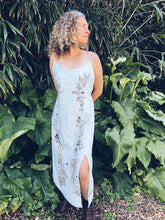 Load image into Gallery viewer, Aqua Strappy Eucalyptus Dress ~ Linen ~ L
