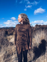Load image into Gallery viewer, Brown Waterfall Cardigan ~ Merino ~ S/M
