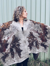 Load image into Gallery viewer, Wool Blanket Poncho/Shawl~ Eucalyptus
