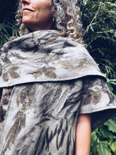 Load image into Gallery viewer, Wool Blanket Poncho/Shawl~ Eucalyptus
