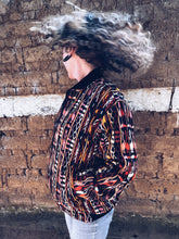 Load image into Gallery viewer, Mayan Zip Sweater ~ Mustard tones ~ M
