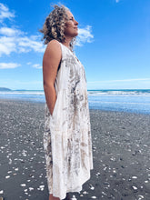 Load image into Gallery viewer, Cream Tiered Dress ~ Linen ~ M/L Wild Botanica
