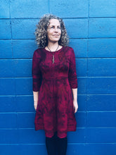 Load image into Gallery viewer, *** Dark Pink Red Dress ~ Merino ~ S
