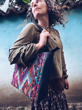 Load image into Gallery viewer, Colorful Embroidered Shoulder Bag  ~ Hand embroidered
