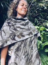 Load image into Gallery viewer, Wool Blanket Poncho/Shawl~ Eucalyptus
