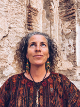 Load image into Gallery viewer, Green Glass Beaded Earrings ~ Handmade in Guatemala
