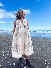 Load image into Gallery viewer, Cream Tiered Dress ~ Linen ~ M/L Wild Botanica
